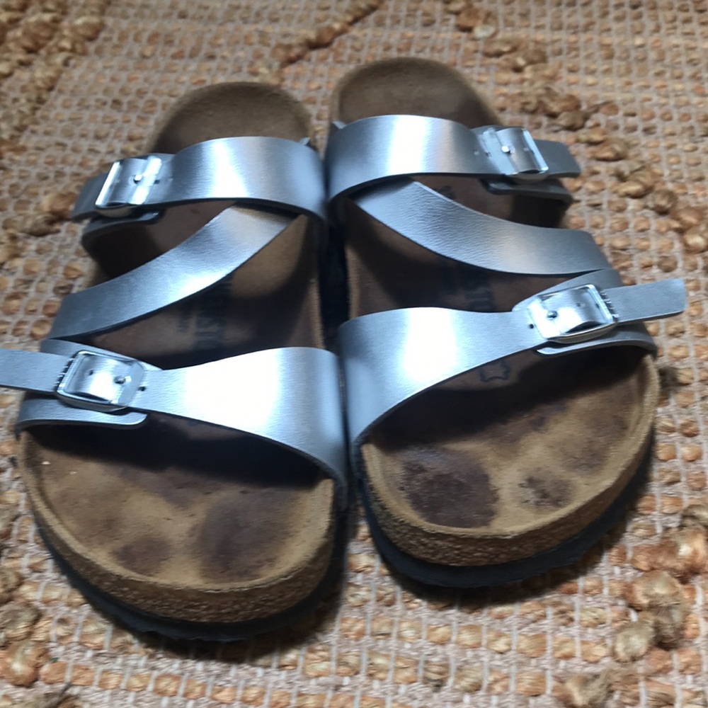 Women’s Birkenstock Sandal, Silver, Size 37 - Picture 8 of 8